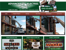 Tablet Screenshot of advancedelectricsign.com